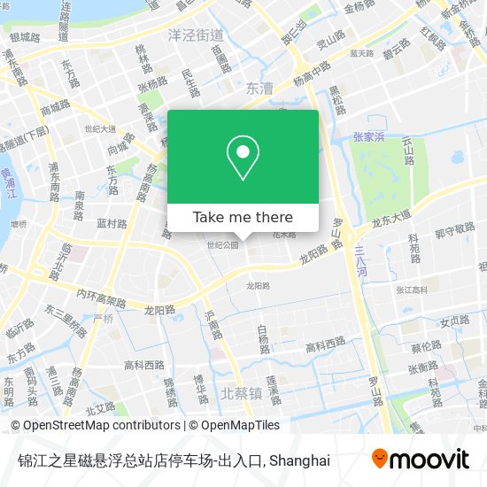 锦江之星磁悬浮总站店停车场-出入口 map