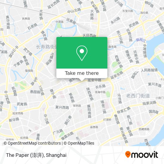 The Paper (澎湃) map