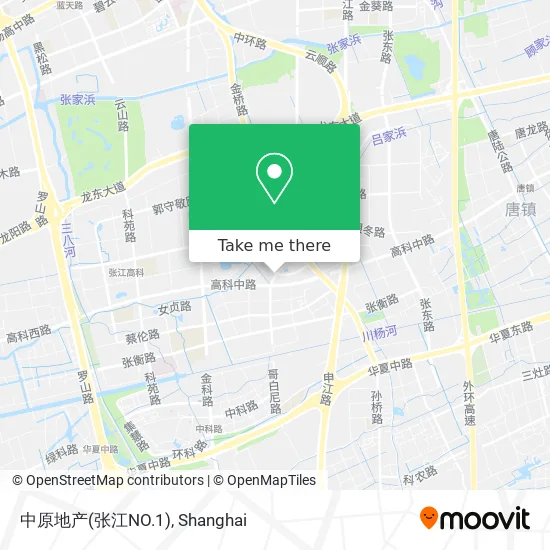 中原地产(张江NO.1) map