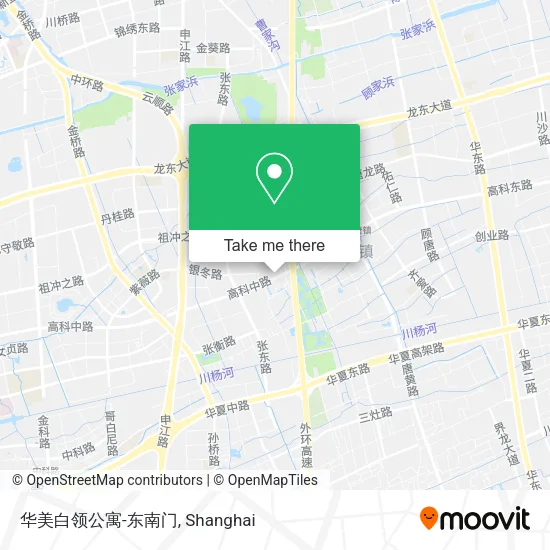华美白领公寓-东南门 map