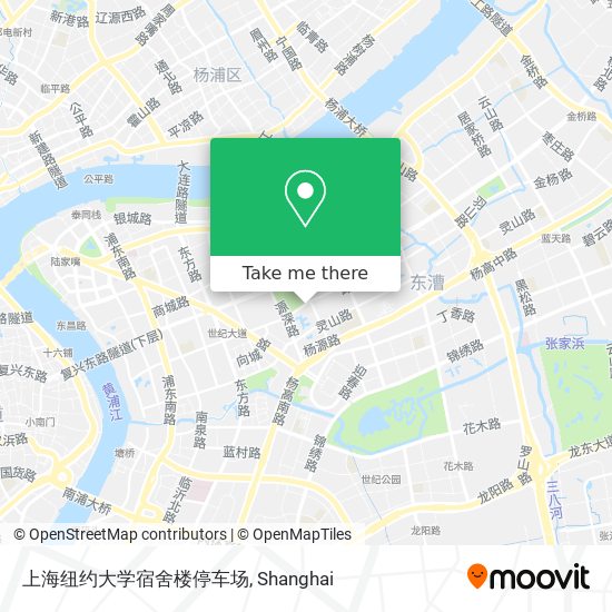 上海纽约大学宿舍楼停车场 map