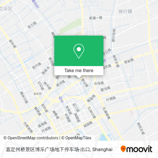 嘉定州桥景区博乐广场地下停车场-出口 map