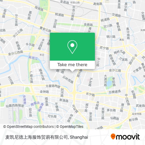 麦凯尼德上海服饰贸易有限公司 map