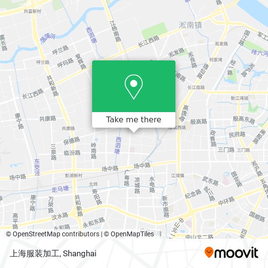 上海服装加工 map