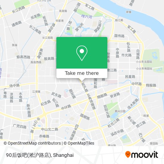 90后饭吧(淞沪路店) map