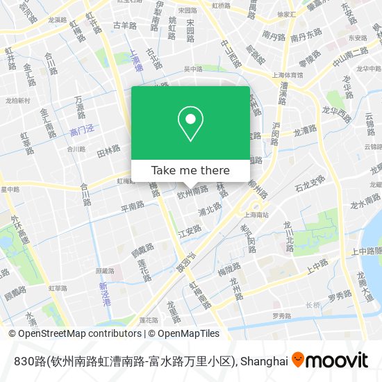 830路(钦州南路虹漕南路-富水路万里小区) map