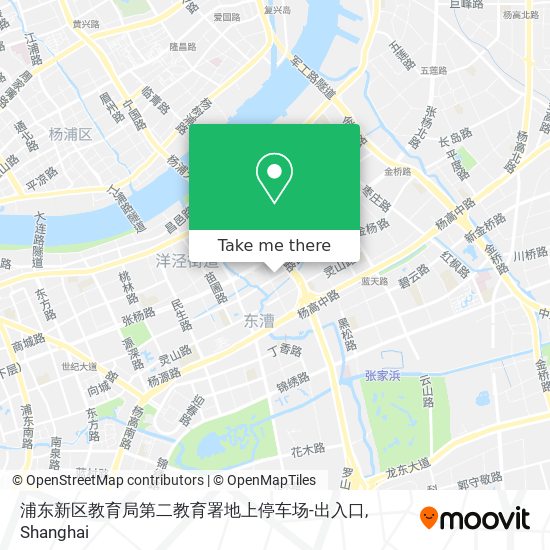 浦东新区教育局第二教育署地上停车场-出入口 map