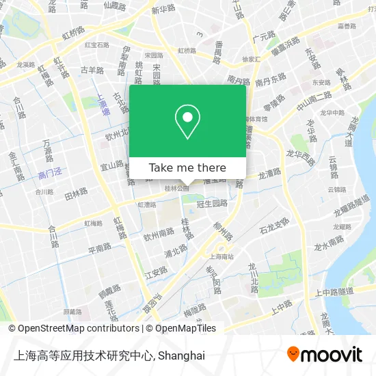 上海高等应用技术研究中心 map