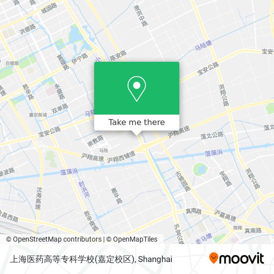 上海医药高等专科学校(嘉定校区) map