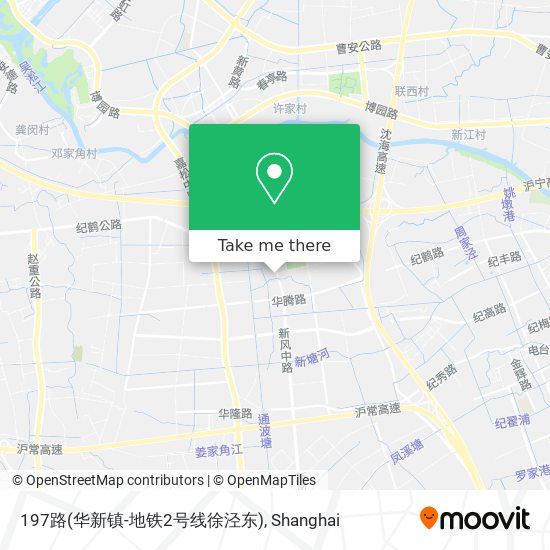 197路(华新镇-地铁2号线徐泾东) map