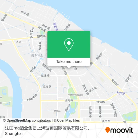 法国mg酒业集团上海玻葡国际贸易有限公司 map