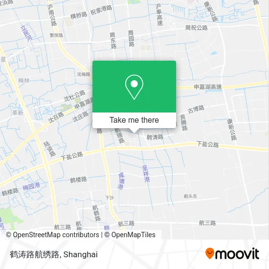 鹤涛路航绣路 map