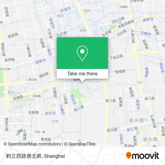 鹤立西路唐北桥 map