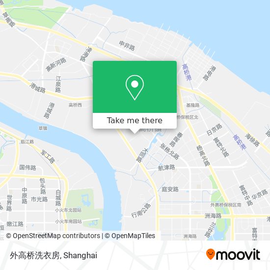 外高桥洗衣房 map