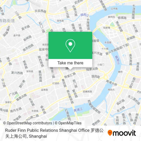 Ruder Finn Public Relations Shanghai Office 罗德公关上海公司 map
