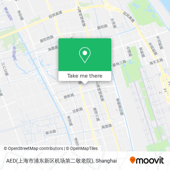 AED(上海市浦东新区机场第二敬老院) map