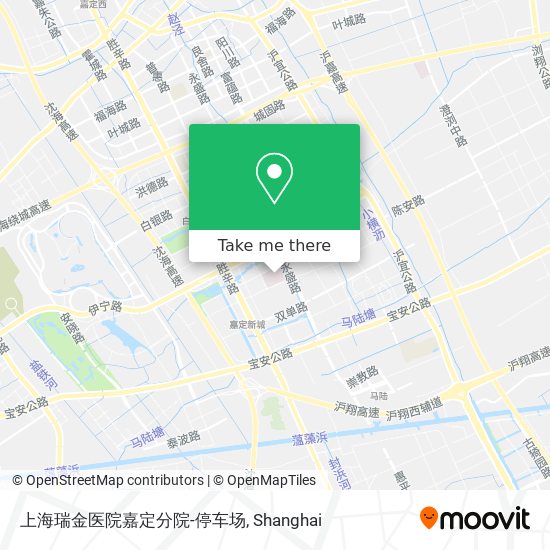 上海瑞金医院嘉定分院-停车场 map