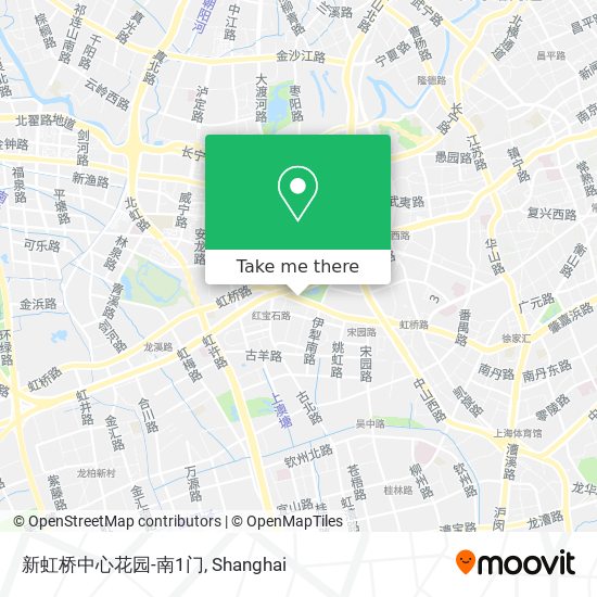 新虹桥中心花园-南1门 map