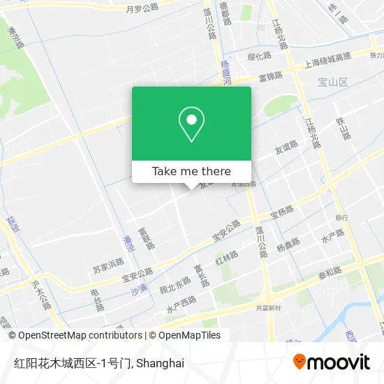 红阳花木城西区-1号门 map