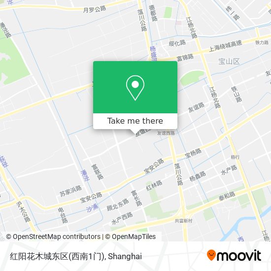 红阳花木城东区(西南1门) map