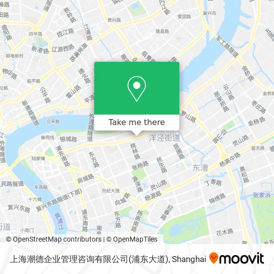 上海潮德企业管理咨询有限公司(浦东大道) map