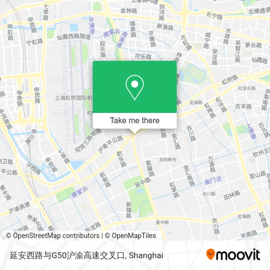 延安西路与G50沪渝高速交叉口 map