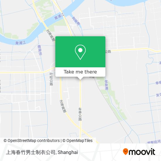 上海春竹男士制衣公司 map