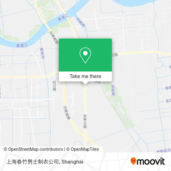 上海春竹男士制衣公司 map