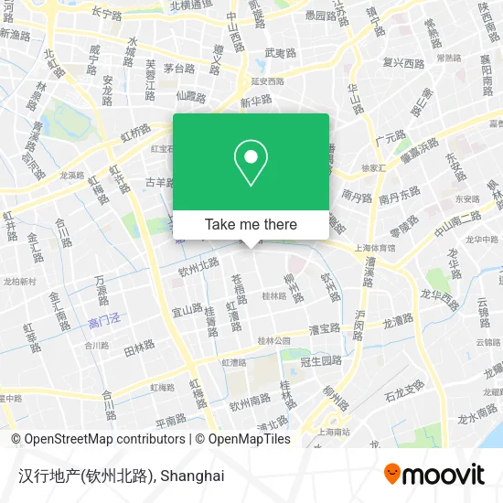 汉行地产(钦州北路) map