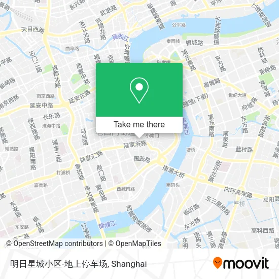 明日星城小区-地上停车场 map