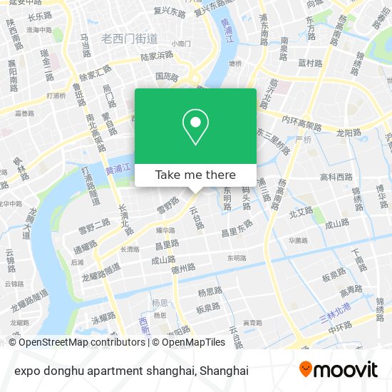 expo donghu apartment  shanghai map