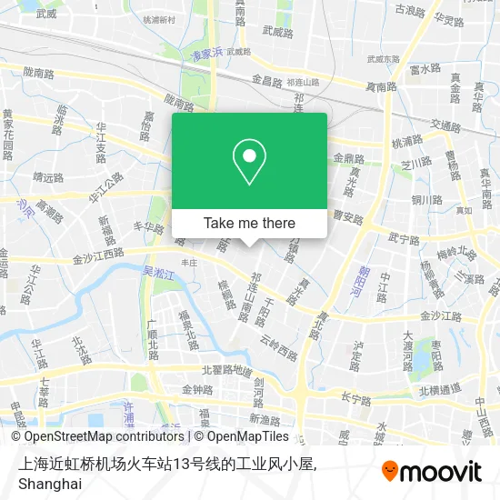上海近虹桥机场火车站13号线的工业风小屋 map