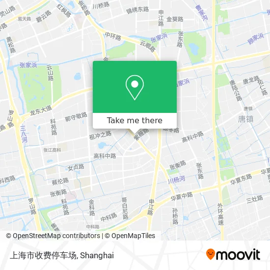 上海市收费停车场 map