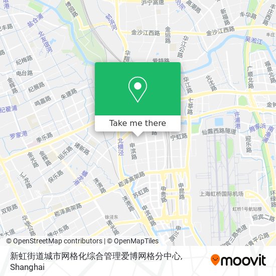 新虹街道城市网格化综合管理爱博网格分中心 map