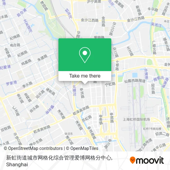 新虹街道城市网格化综合管理爱博网格分中心 map