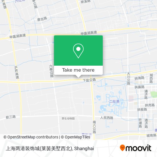 上海两港装饰城(莱茵美墅西北) map