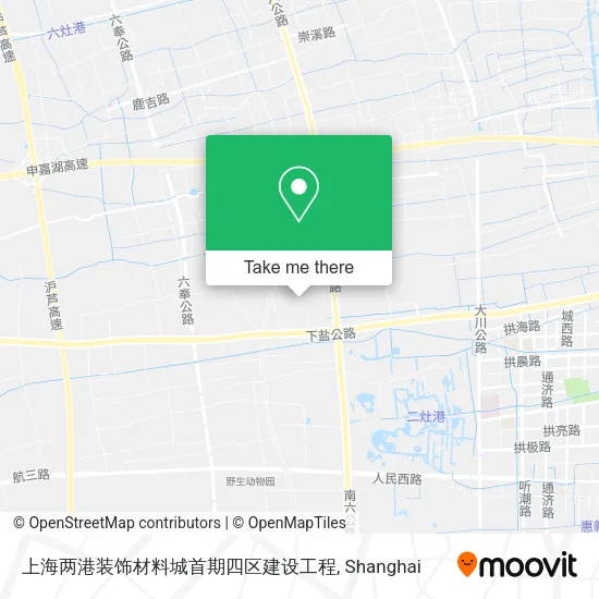 上海两港装饰材料城首期四区建设工程 map
