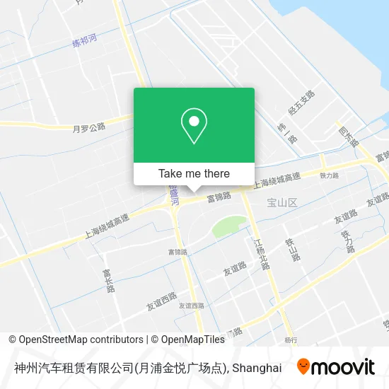 神州汽车租赁有限公司(月浦金悦广场点) map