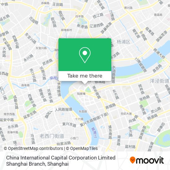 China International Capital Corporation Limited Shanghai Branch map