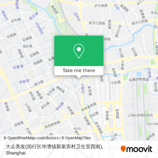 大众美发(闵行区华漕镇新家弄村卫生室西南) map
