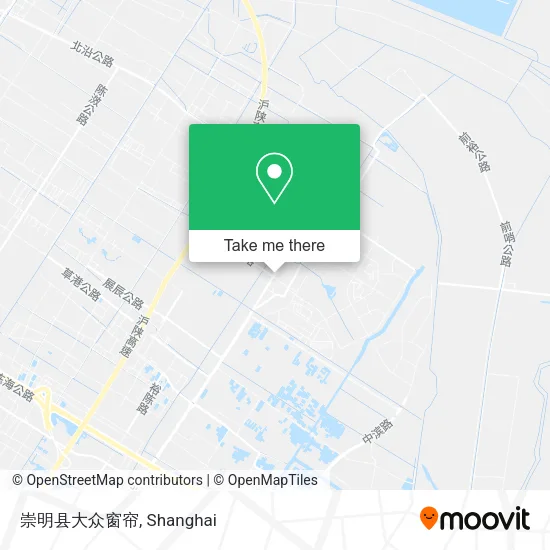 崇明县大众窗帘 map