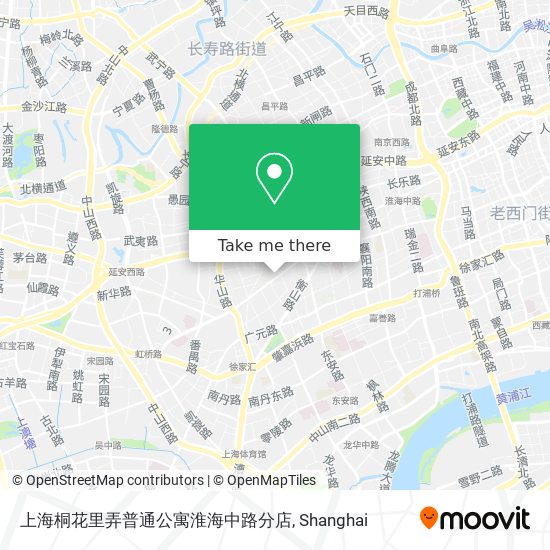 上海桐花里弄普通公寓淮海中路分店 map