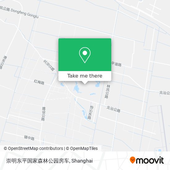 崇明东平国家森林公园房车 map
