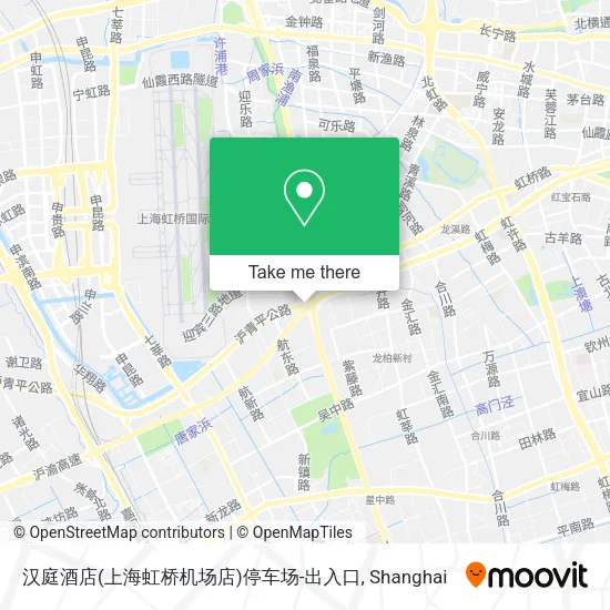 汉庭酒店(上海虹桥机场店)停车场-出入口 map