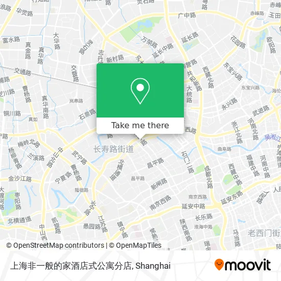 上海非一般的家酒店式公寓分店 map