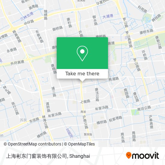 上海彬东门窗装饰有限公司 map