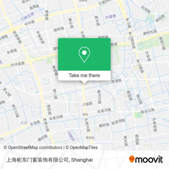 上海彬东门窗装饰有限公司 map