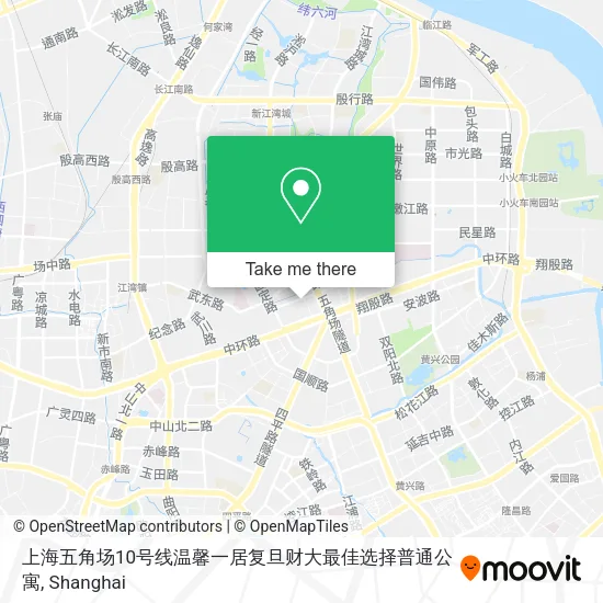 上海五角场10号线温馨一居复旦财大最佳选择普通公寓 map