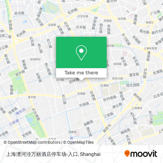 上海漕河泾万丽酒店停车场-入口 map