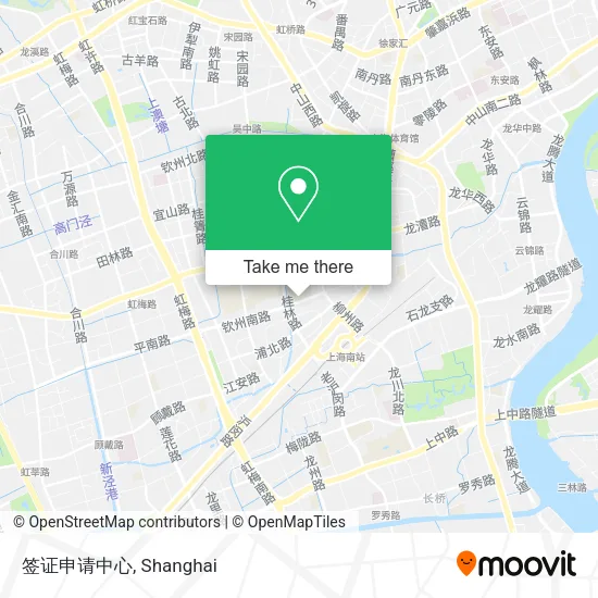 签证申请中心 map